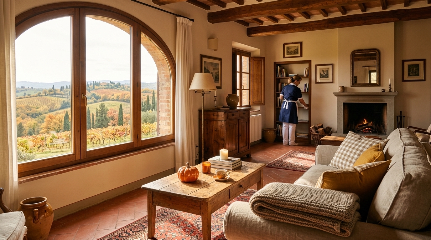 Cambio stagione casa vacanze: checklist pulizie e manutenzione per l'autunno